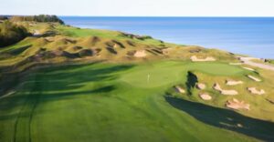 Golf holes in Whistling Straits