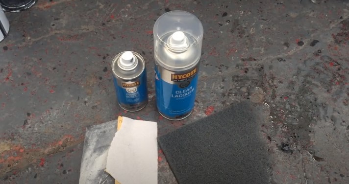 Applying Hycote clear lacquer