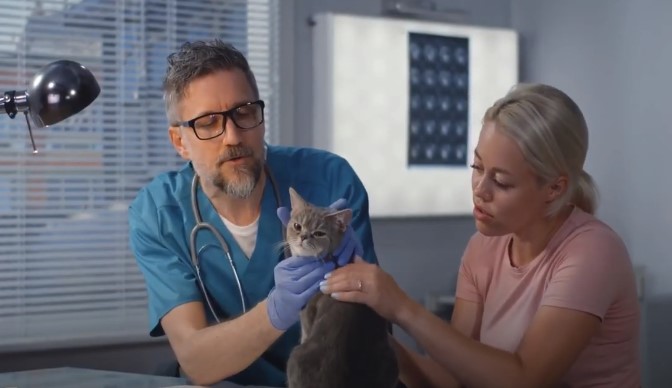 Bringing cat to a vet