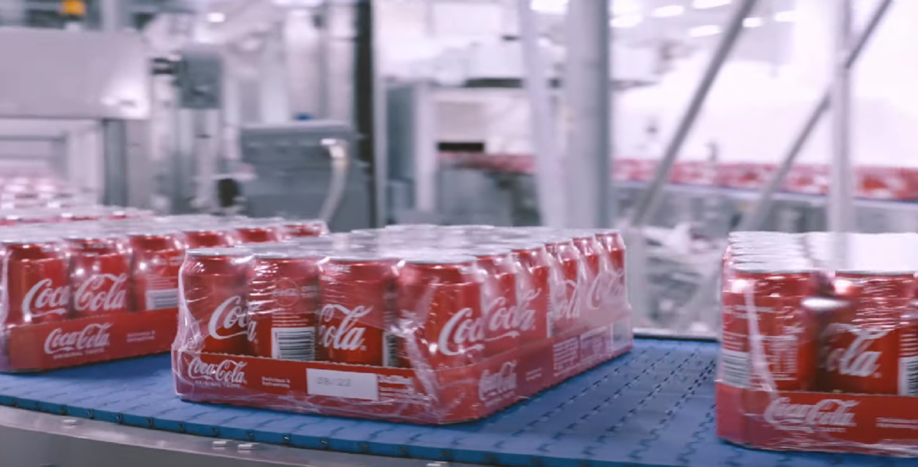 Box of Coca Cola Cans