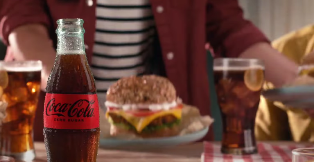 Coca Cola and Burger