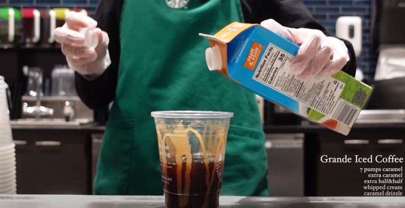 Grande Iced Coffee with syrups