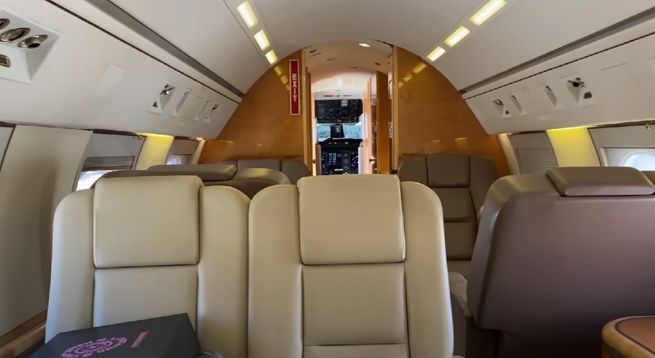 Inside of a Private Plane