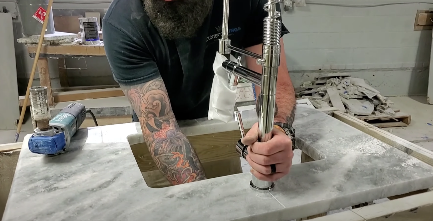 Installing a Sink in Granite