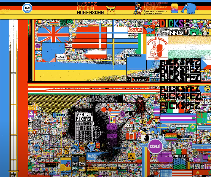 official reddit place canvas timelapse