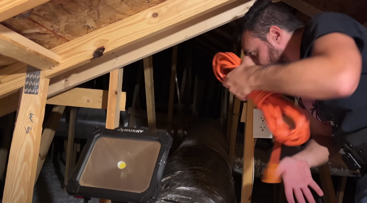 Installing Cables in the Attic