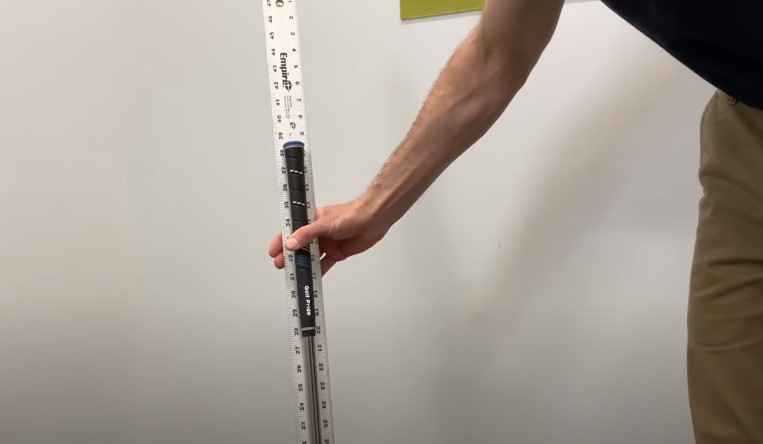Meter stick measurement for golf club