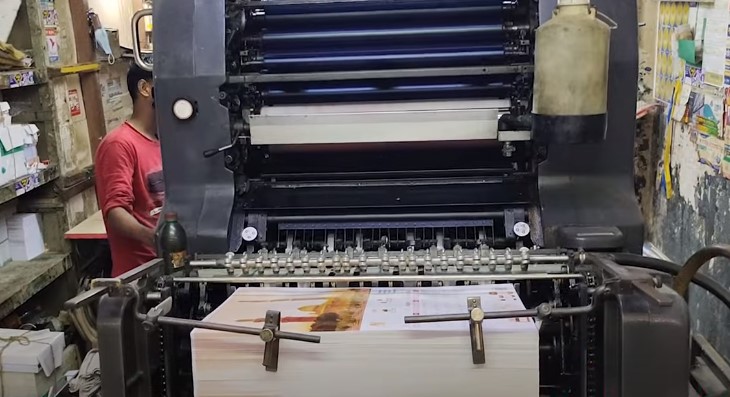 calendar printing machine