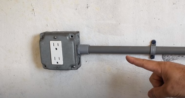 mounted power outlet