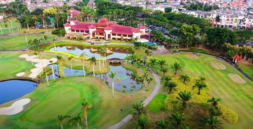 Golf course and a club house
