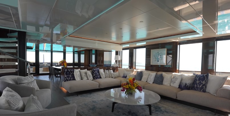 Living room in a Yacht