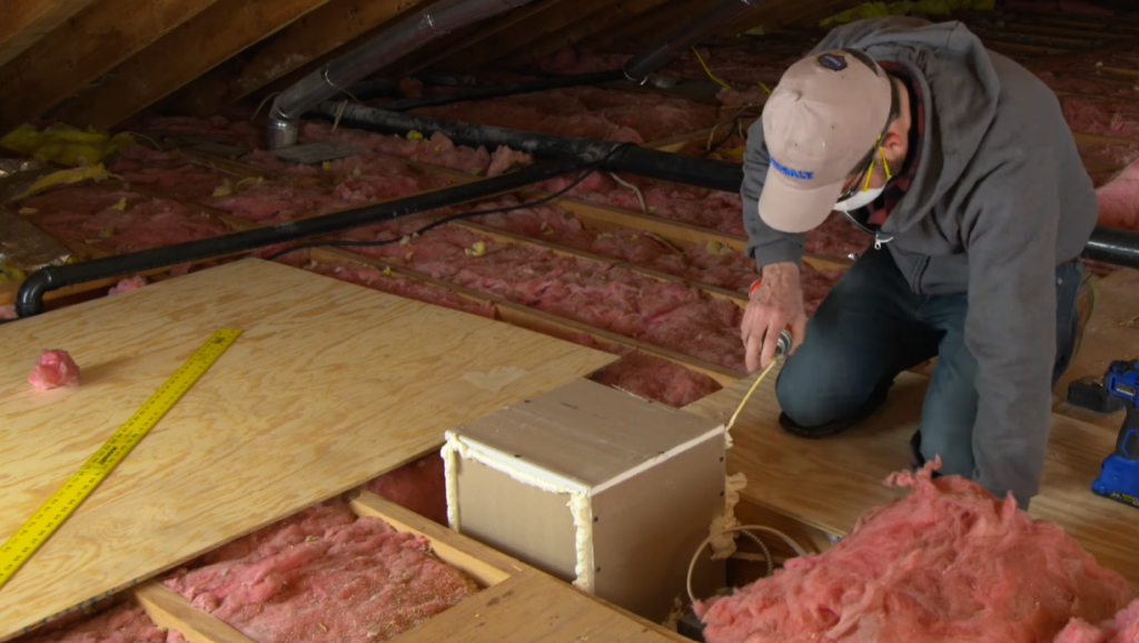 installing insulation